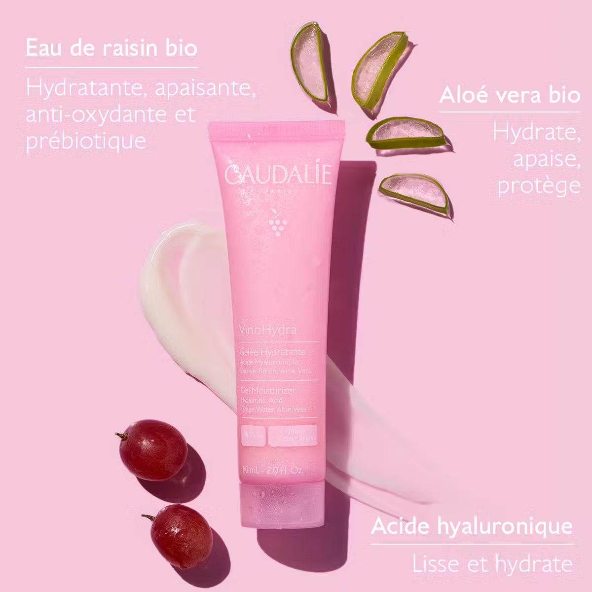 Caudalie VinoHydra Gelée Hydratante à l'Acide Hyaluronique & Aloe Vera