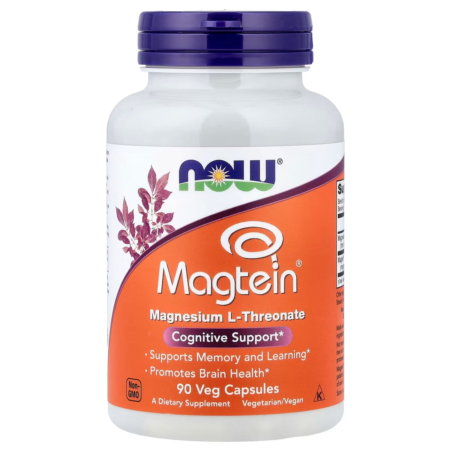NOW Foods Supplements, Magtein™, 90 Veg Capsules