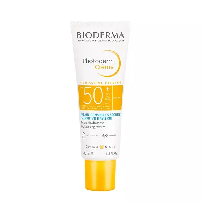BIODERMA PHOTODERM - Crème Solaire Invisible SPF50+ Peaux Sensibles Sèches, 40ml