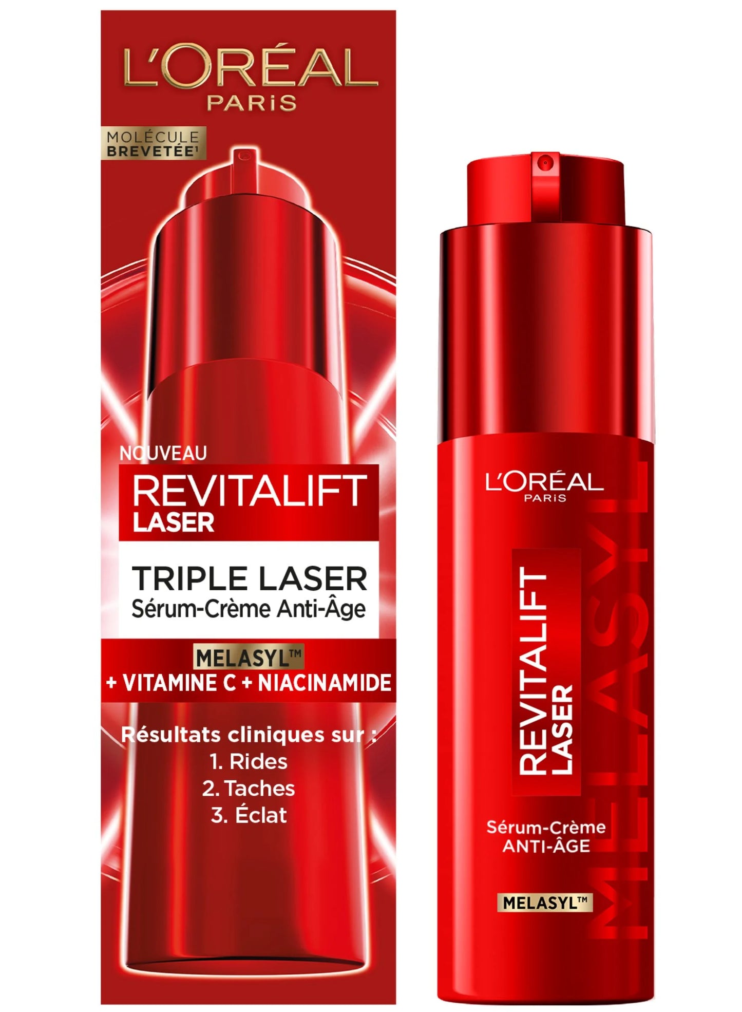 L'OREAL REVITALIFT LASER TRIPLE LASER SERUM CREME ANTI AGE MELASYL 50ML