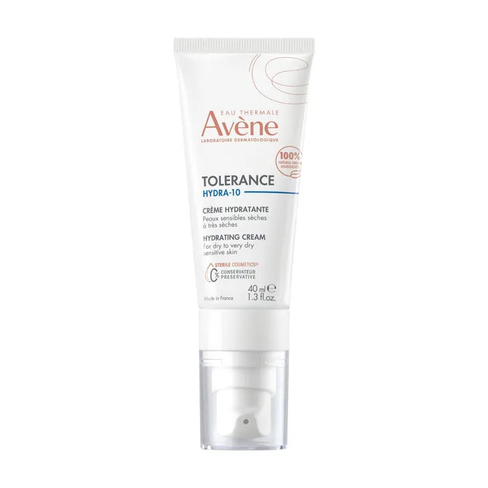 Avène TOLERANCE HYDRA-10 - Crème Hydratante - Visage - Peaux Sensibles Sèches à Très Sèches, 40ml