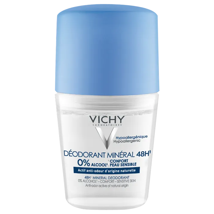 Vichy Déodorant Minéral Sans Sels d'Aluminium Roll-on, 50ml