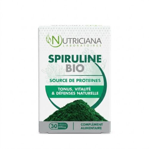 Nutriciana Spiruline Bio Énergie & Vitalité Naturelle 30 Gélules