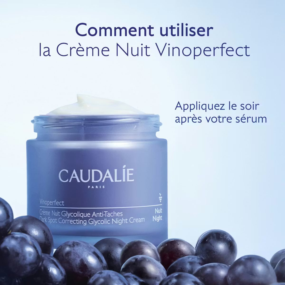Caudalie Vinoperfect Crème Nuit Anti-Taches à l'acide Glycolique