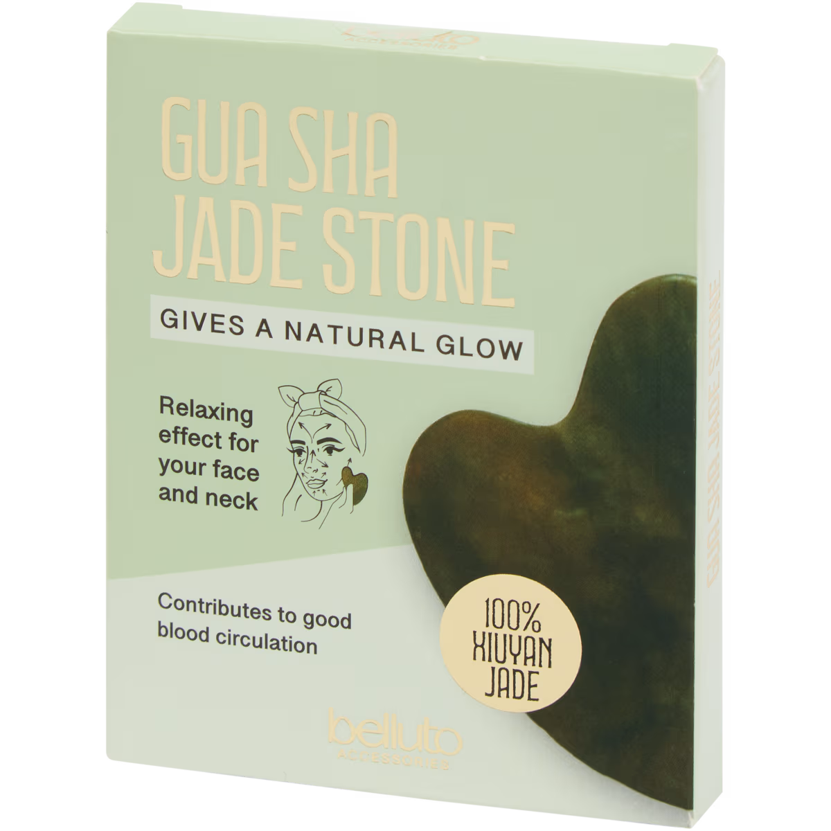 Gua sha en pierre de jade Xiuyan Belluto