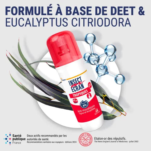 INSECT ECRAN ANTI-MOUSTIQUES RÉPULSIF TROPIQUES 75 ml