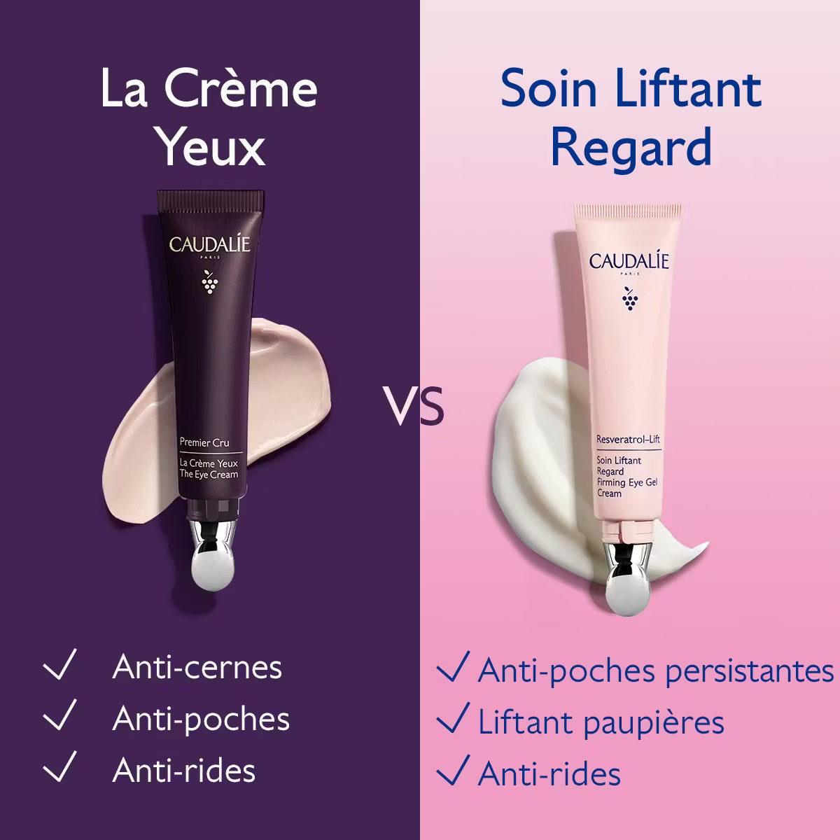 Caudalie Resveratrol-Lift Soin Liftant Regard au Resvératrol, alternative au Rétinol