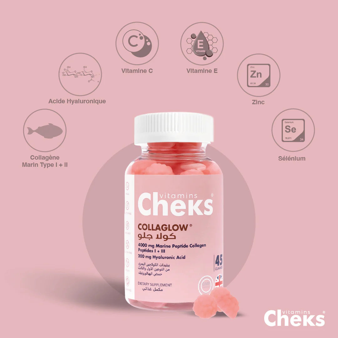 Cheks COLLAGLOW Marine Collagen + Hyaluronic Acid