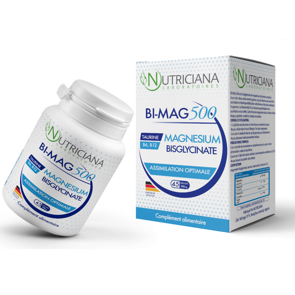 Nutriciana Bi-Mag 500 – Magnésium + Vitamine B6