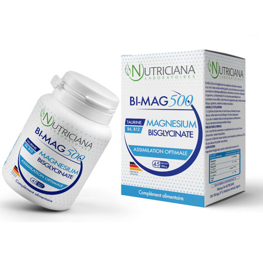 Nutriciana Bi-Mag 500 – Magnésium + Vitamine B6