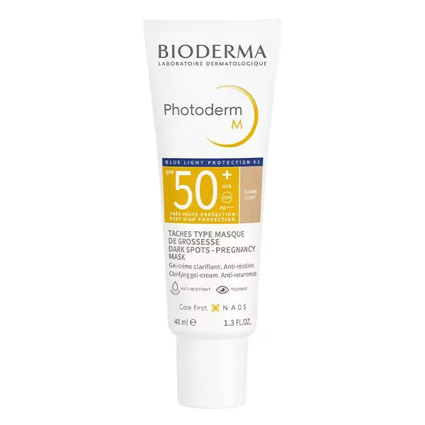 Bioderma Photoderm M Gel-Crème Solaire Teintée clair light Hyperpigmentation SPF50+ 40ml