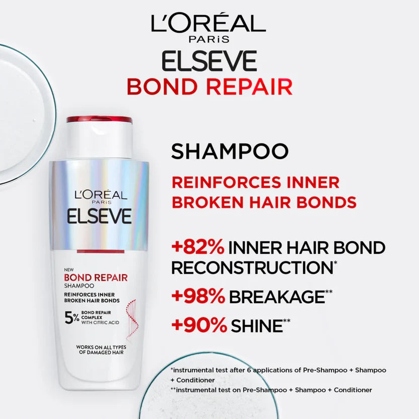 L'Oréal Paris Elseve Pro Bond Repaire Shampooing Sans Sulfates 200mL