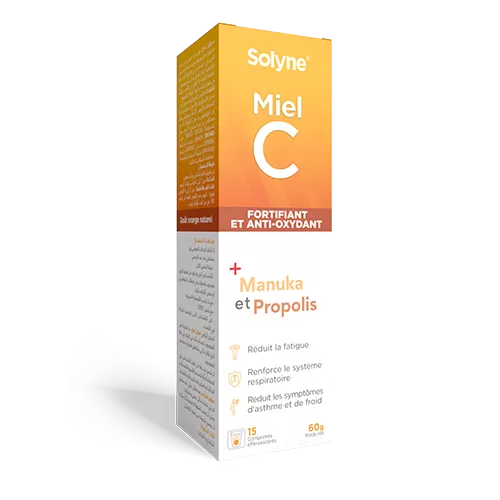 Solyne Miel C, 15 comprimés effervescents