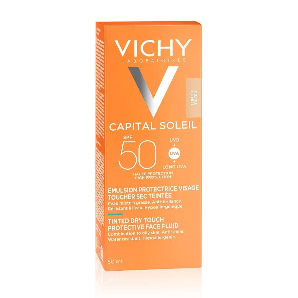 Vichy Capital Soleil Emulsion Toucher Sec Teintée Spf50 50ml