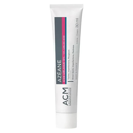 Acm AZEANE - Crème 15% Acide Azélaique Taches Imperfections Rougeurs - Visage - Tous Types de Peaux, 30ml