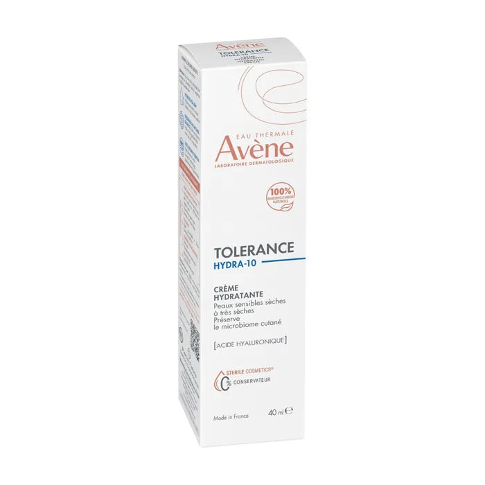 Avène TOLERANCE HYDRA-10 - Crème Hydratante - Visage - Peaux Sensibles Sèches à Très Sèches, 40ml