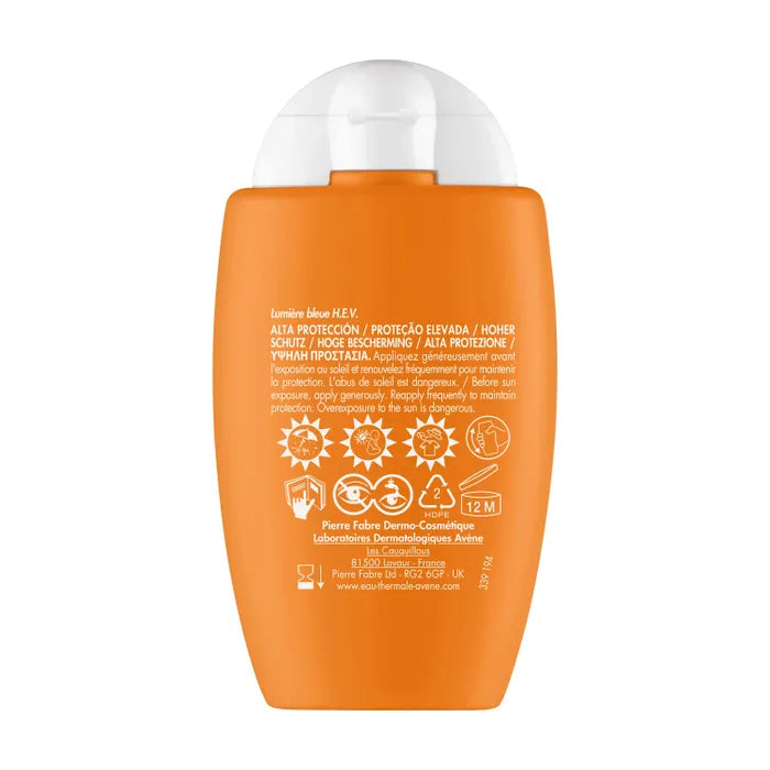 Avène SOLAIRE - Ultra Fluid Oil Control SPF50 Sans Parfum - Visage - Peaux Sensibles, 50ml