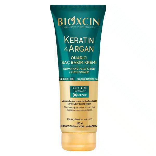 BIOXCIN CREME DE SOIN CAPILLAIRE A LA KERATINE ET ARGAN  ANTI CHUTE DE CHEVEUX 250ML
