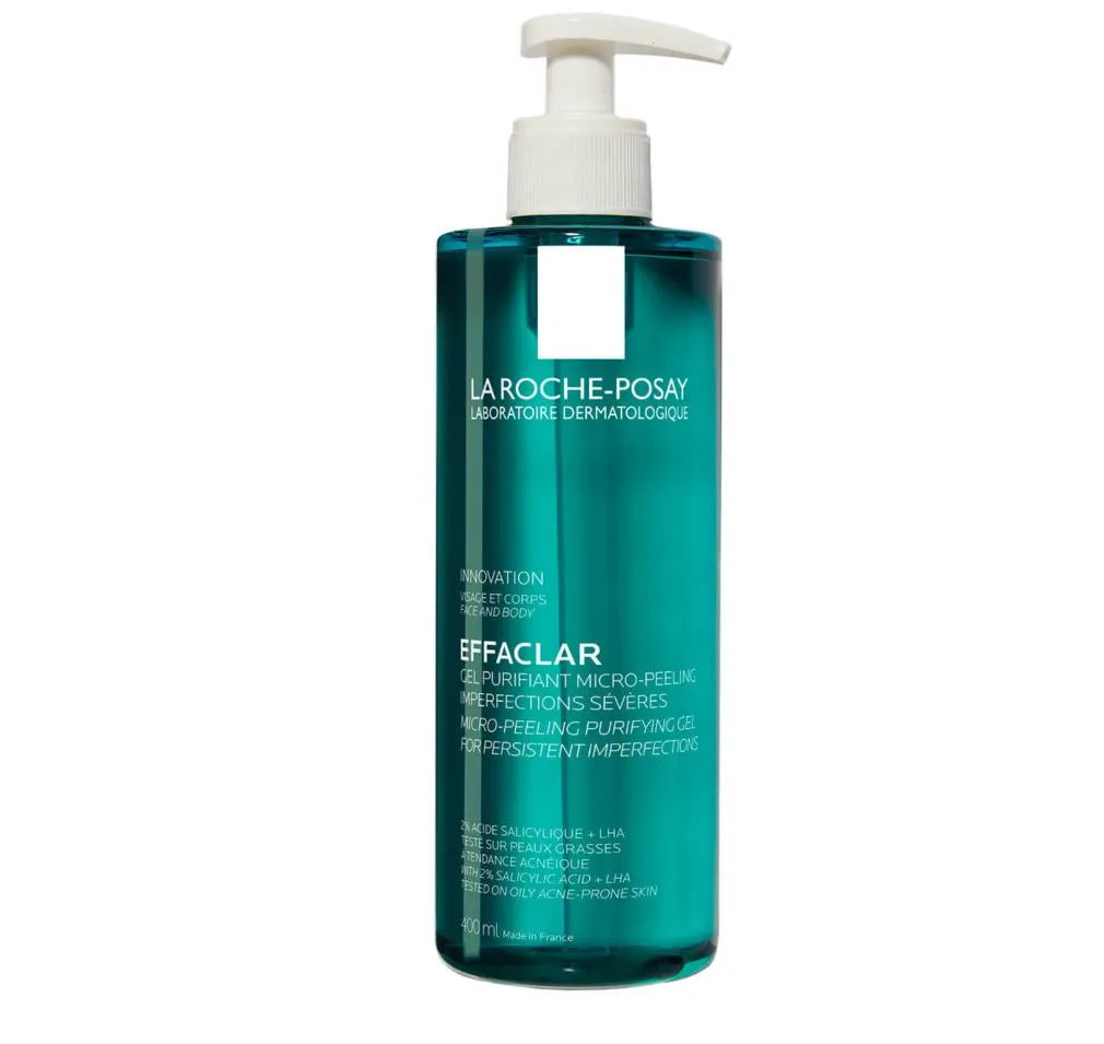 LA ROCHE POSAY EFFACLAR - Gel Purifiant MicroPeeling Imperfections Sévères - Visage, buste, épaule & dos, 400ml