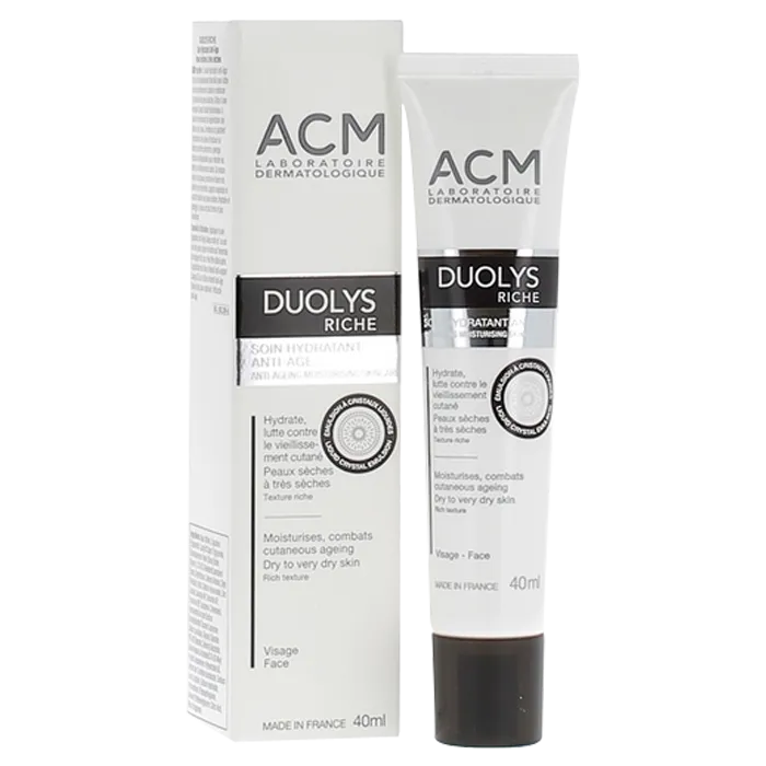 Acm DUOLYS RICHE - Soin Hydratant Anti-Âge Peaux Sèches à Très Sèches, 40ml