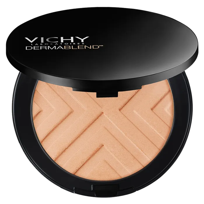 Vichy DERMABLEND COVERMATTE - 35 - Poudre Compacte Matifiante peaux Normales Sable, 9,5g